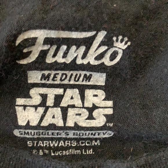 Funky Star Wars black Smugglers Bounty Yoda short sleeve t-shirt - Picture 9 of 12